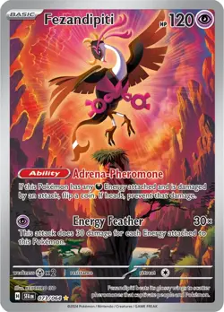 Fezandipiti 073/064 SV Shrouded Fable Illustration Rare Pokemon NM - Image 1