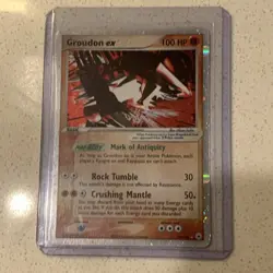 Pokemon TCG Holo Ultra Rare Groudon EX Hidden Legends 93/101 LP - Image 1