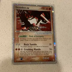 Pokemon TCG Holo Ultra Rare Groudon EX Hidden Legends 93/101 LP - Image 2