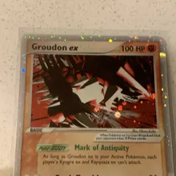 Pokemon TCG Holo Ultra Rare Groudon EX Hidden Legends 93/101 LP - Image 3