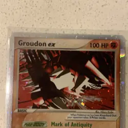 Pokemon TCG Holo Ultra Rare Groudon EX Hidden Legends 93/101 LP - Image 4