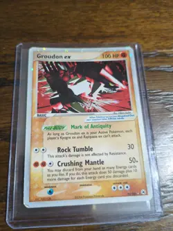 2004 Pokemon EX Hidden Legends Groudon Ex #93/101 Good Condition - Image 1