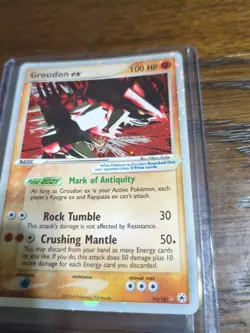 2004 Pokemon EX Hidden Legends Groudon Ex #93/101 Good Condition - Image 2