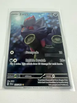 Pokemon TCG Shrouded Fable Zorua Illustration Rare Holo Card 075/064 - Image 1