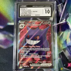 CGC 10 Gengar EX 193/162 Ultra Rare Holo Temporal Forces Pokemon Gem Mint - Image 1