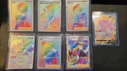 Rainbows,Golds, Pokemon Lot of 7 cards - lost origin, chilling Reign, #pok10 - Image 1