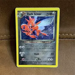 Pokemon Dark Scizor Neo Destiny Card 9/105 Holo Rare 70 HP Nintendo English 2002 - Image 1