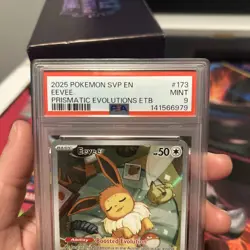 Pokemon Eevee TCG 173 Holo Promo Prismatic Evolutions PSA Mint 9 2025 Card - Image 3