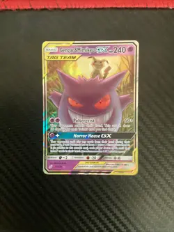 Pokemon TCG Gengar & Mimikyu GX Holo Ultra Rare Card 53/181 Tag Team NM - Image 1