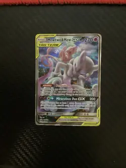 Mewtwo & Mew GX #SM191 MP Pokemon Card - Image 1