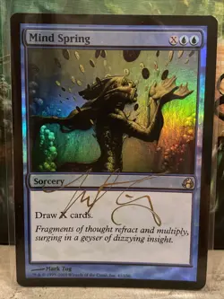 MTG Magic the Gathering Mind Spring Morningtide NM FOIL Artist Signed Mark Zug - Image 1