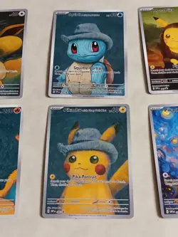 6 Pokemon x Van Gogh Black Star Promo ACG Art Card - Read Description - Image 3