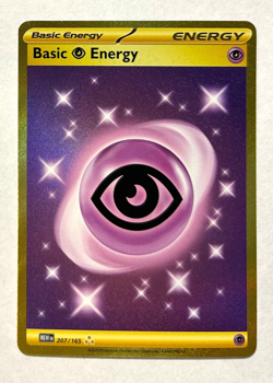 Pokemon 151 ENGLISH - PSYCHIC ENERGY - HYPER RARE TRAINER - 207/165 - NM - Image 1