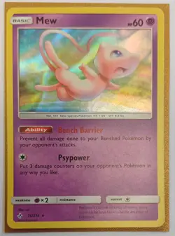 Pokemon TCG - Mew - 76/214 Holo - Unbroken Bonds LP - Image 1