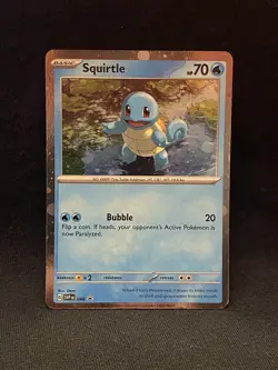 Squirtle Holo 048 Scarlet & Violet Promo Pokemon From 151 Poster Collection - Image 1