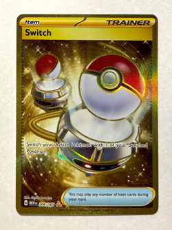 Pokemon 151 ENGLISH - SWITCH - HYPER RARE TRAINER - 206/165 - NM/M - Image 1