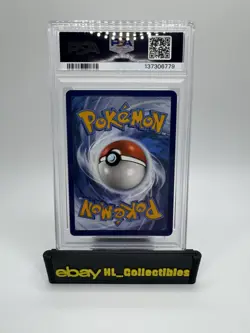 PSA 9 Team Rocket's Wobbuffet 203 Black Star Promo Pokemon Center Stamped - Image 2