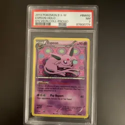 2013 POKEMON BW BLACK STAR PROMO ESPEON #BW92 HOLO PSA 7 NM SYLVEON COLLECTION - Image 1