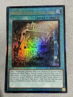 Yu-Gi-Oh! TCG WANTED: Seeker of Sinful Spoils RA03-EN074 Ultimate Rare NM/M - Image 1
