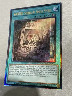 Yu-Gi-Oh! TCG WANTED: Seeker of Sinful Spoils RA03-EN074 Ultimate Rare NM/M - Image 2