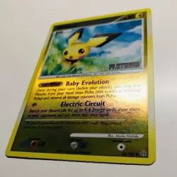 Pokemon 2008 Pichu Stormfront 45/100 Reverse Holo Platinum Stamp Near Mint - Image 3
