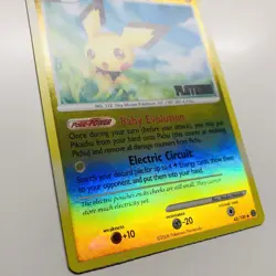 Pokemon 2008 Pichu Stormfront 45/100 Reverse Holo Platinum Stamp Near Mint - Image 4