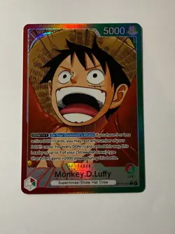 Monkey.D.Luffy (001) (Alternate Art) OP13-001 Carrying On His Will Foil LP - Image 1
