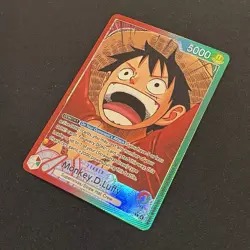 Monkey.D.Luffy (001) (Alternate Art) OP13-001 Carrying On His Will Foil NM - Image 3