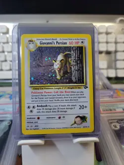 Pokemon TCG Giovanni's Persian 8/132 Gym Challenge Holo Rare Unlimited - Image 1