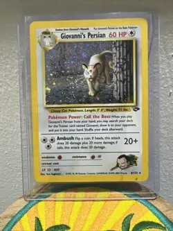 Pokemon TCG Giovanni's Persian 8/132 Gym Challenge Holo Rare Unlimited - Image 1