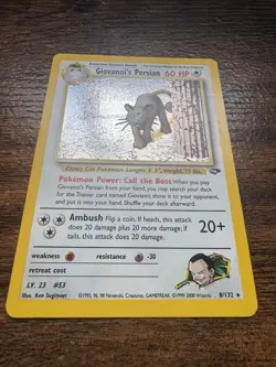 Pokemon TCG Giovanni's Persian 8/132 Gym Challenge Holo Rare Unlimited - Image 2