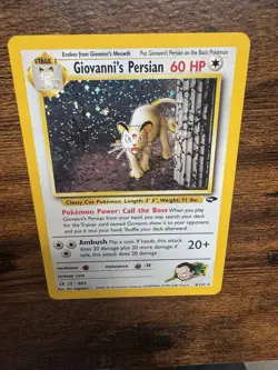 Pokemon TCG Giovanni's Persian 8/132 Gym Challenge Holo Rare Unlimited - Image 3