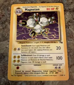 Magneton - 11/62 [Fossil] Pokemon TCG - Vintage - HOLO RARE - Lightly played - Image 1