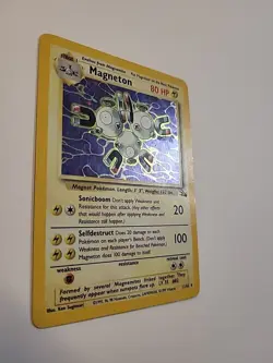 Pokemon TCG Magneton 11/62 Fossil Set Holo Rare Unlimited 1999 WOTC LP - Image 3