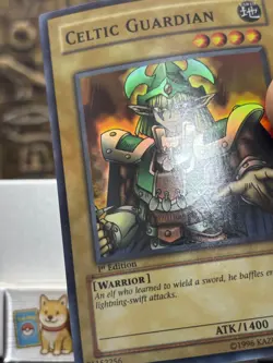 Yugioh Celtic Guardian LOB-007 Super Rare Vintage 1st Edition -NM - Image 5