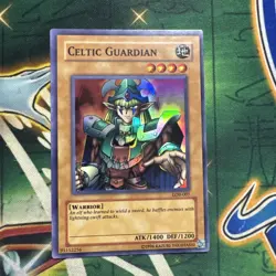 Yugioh! Celtic Guardian LOB-007 Super Rare Unlimited NM - Image 1