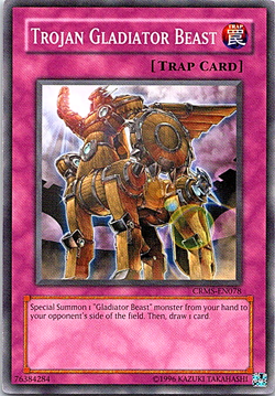Trojan Gladiator Beast CRMS-EN078 Yu-Gi-Oh! Card Light Play Unlimited - Image 1