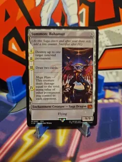 Magic the Gathering Summon: Bahamut Final Fantasy Mythic Card, Regular Non-Foil - Image 1