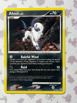 Pokemon TCG Absol 21/132 -Non Holo Pokemon Card- Secret Wonders LP - Image 1
