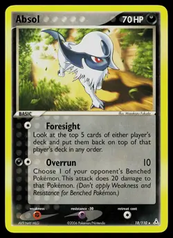 Pokemon Card - Absol Holon Phantoms 18/110 Rare Non-Holo - Image 1