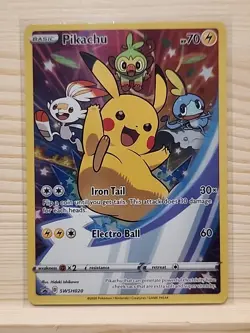 Pikachu Sword & Shield Promo Holo Card SWSH020 Full Art NM/Mint Condition - Image 1