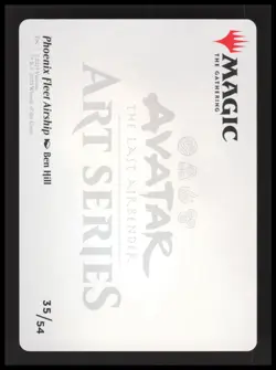 Phoenix Fleet Airship Art Card S Art Series: Avatar: The Last Airbender Foil NM - Image 1