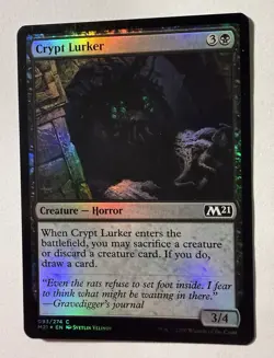 Crypt Lurker Foil (093) Core Set 2021 M21 MTG Magic - Image 1