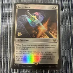 Forge Anew - FOIL - 2023 - Promo - Lord of the Rings: Tales of Middle-Earth NM - Image 1
