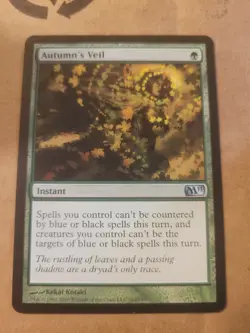 AUTUMN'S VEIL MTG M11 Magic Core Set 2011 Green Uncommon #162 LP BULK DISCOUNT - Image 1