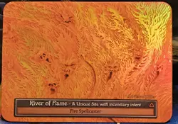 Sorcery Contested Realm: Beta - River of Flame - Foil Unique - Image 1