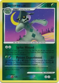 Cacturne - 42/127 - Uncommon - Reverse Holo LP, English Pokemon Platinum - Image 1