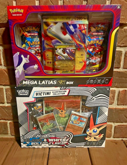 BRAND NEW-Pokemon TCG Mega Latias ex Box and Victini Illustration Collection Box - Image 1