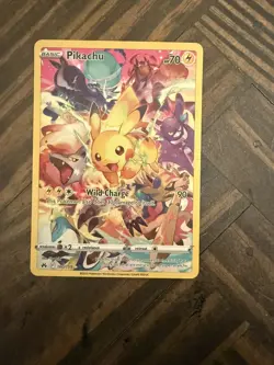 Pikachu Full Art Secret Rare 160/159 Crown Zenith Sword & Shield Pokemon 2023 - Image 1