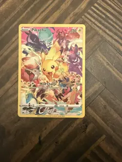 Pikachu Full Art Secret Rare 160/159 Crown Zenith Sword & Shield Pokemon 2023 - Image 3